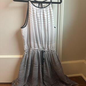 Navy and white striped dress from Banana Republic, Size 4